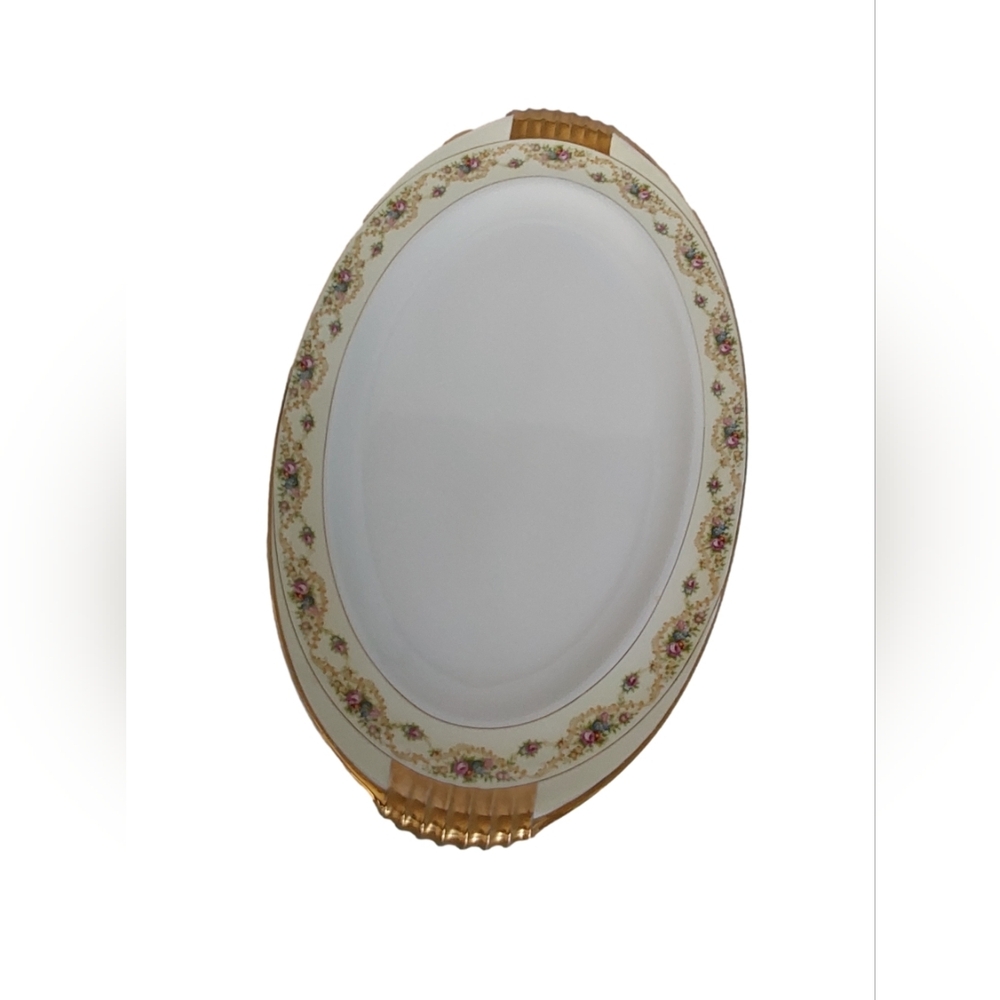 MEITO CHINA  22 KT GOLD THE WINDSOR SHAPE PLATTER